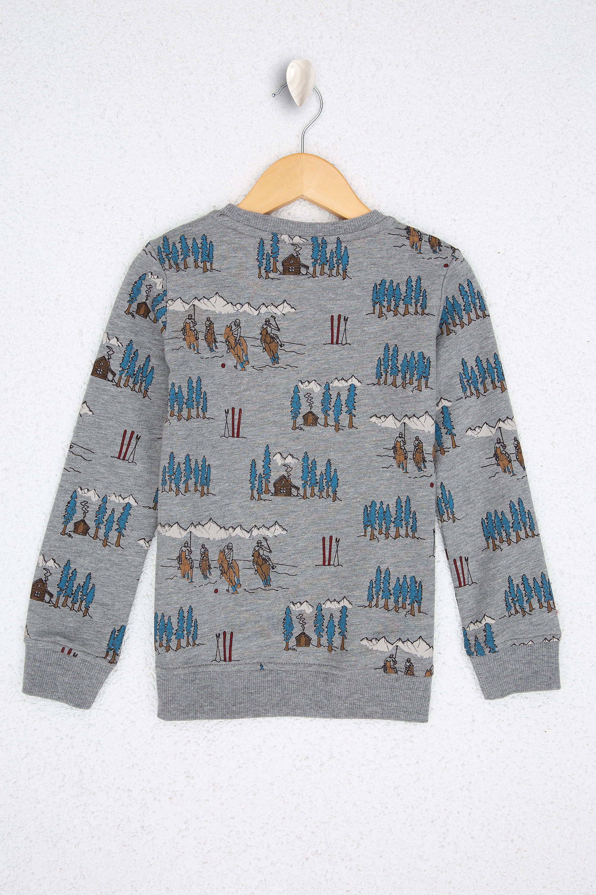 Çocuk Gri Sweatshirt