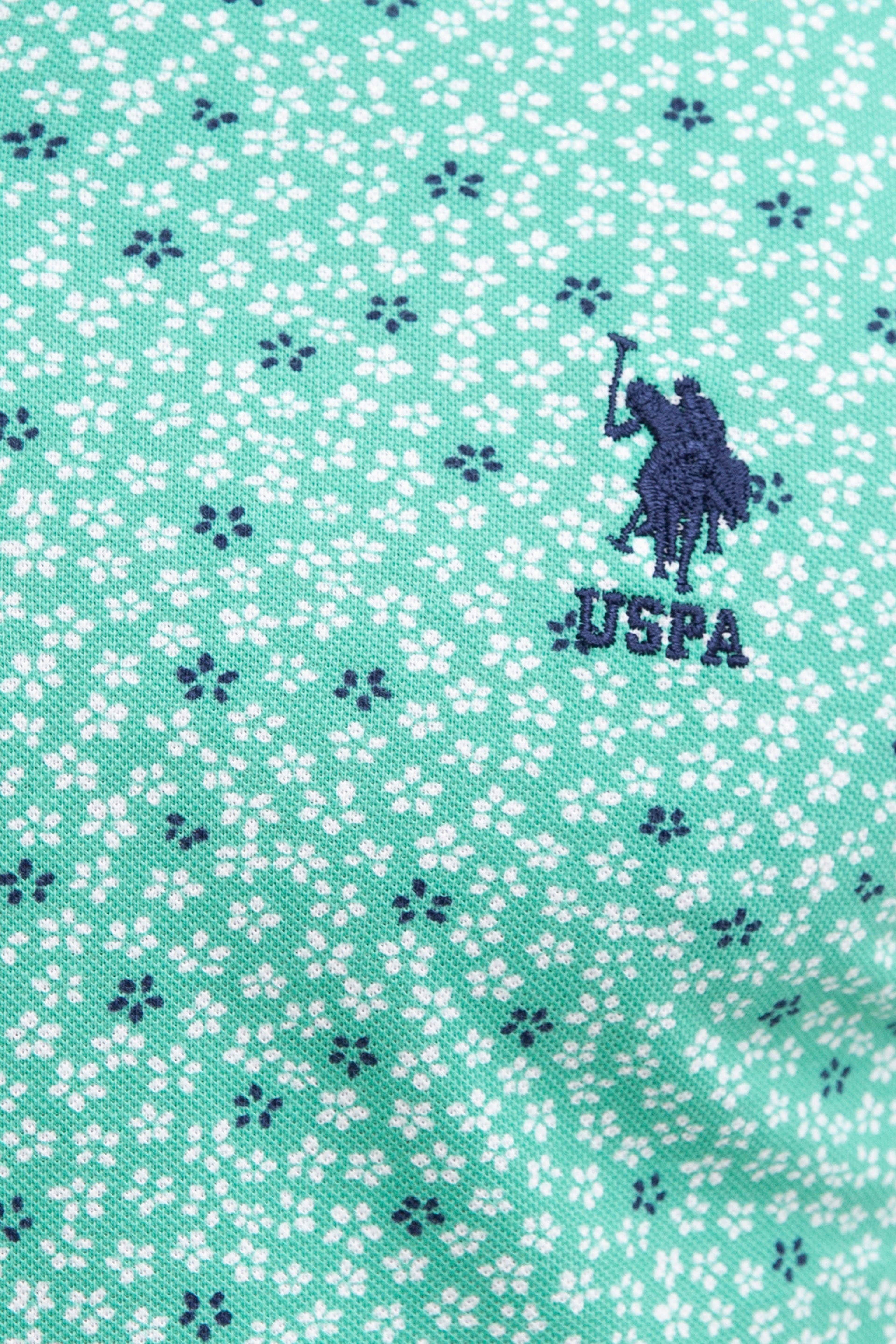 Erkek Mint Polo Yaka Tişört - Image 5
