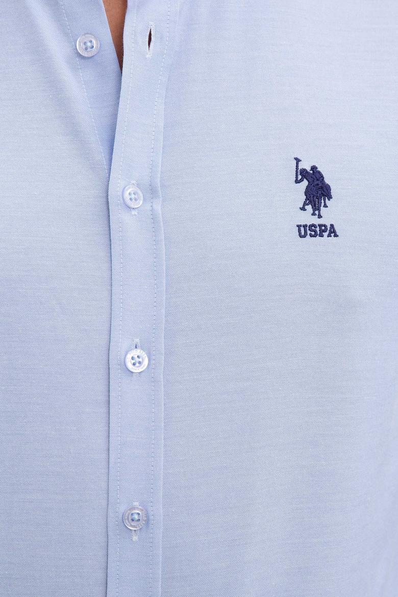 Erkek Açık Mavi Uzun Kollu Basic Gömlek - 50254188008