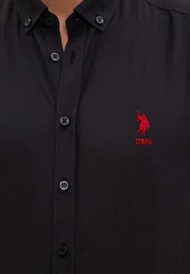 Erkek Siyah Gömlek Uzunkol Basic - 50233224029