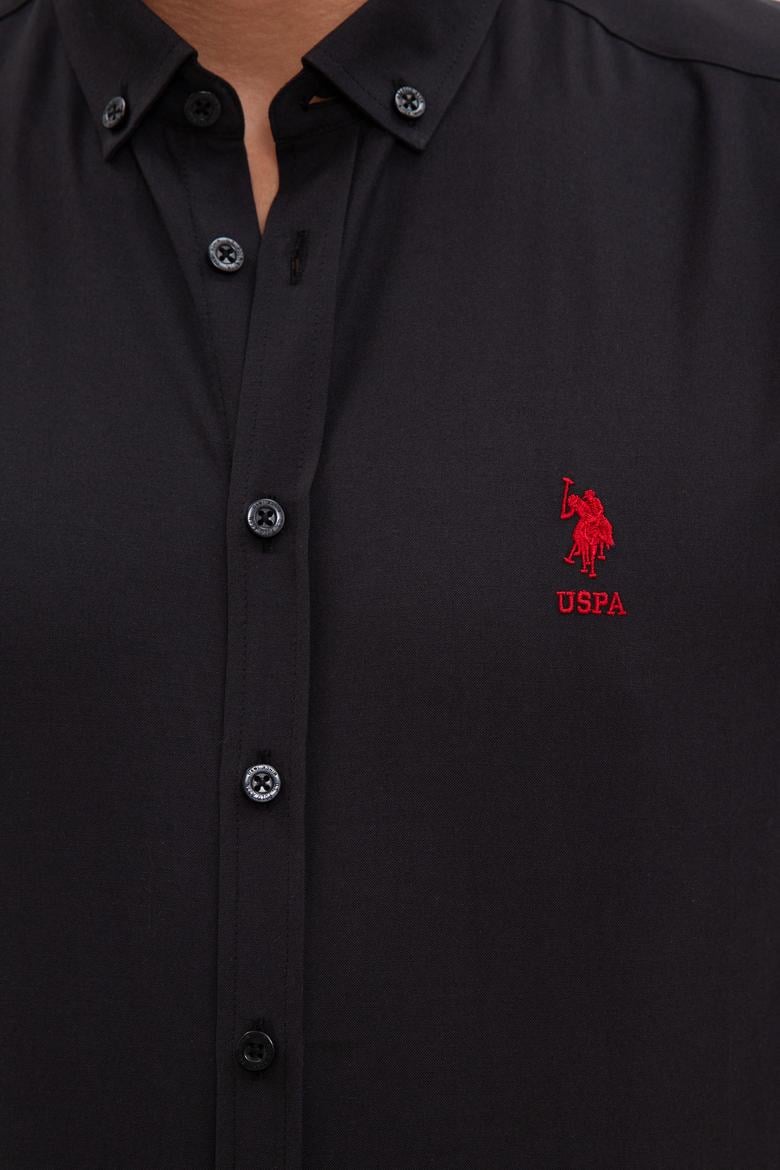 Erkek Siyah Gömlek Uzunkol Basic - 50233224029