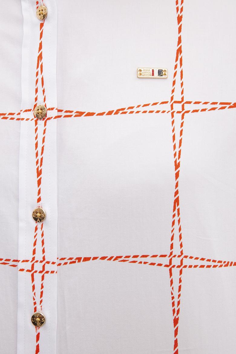 Kadın Beyaz Uzun Kollu Gömlek - 50218633008