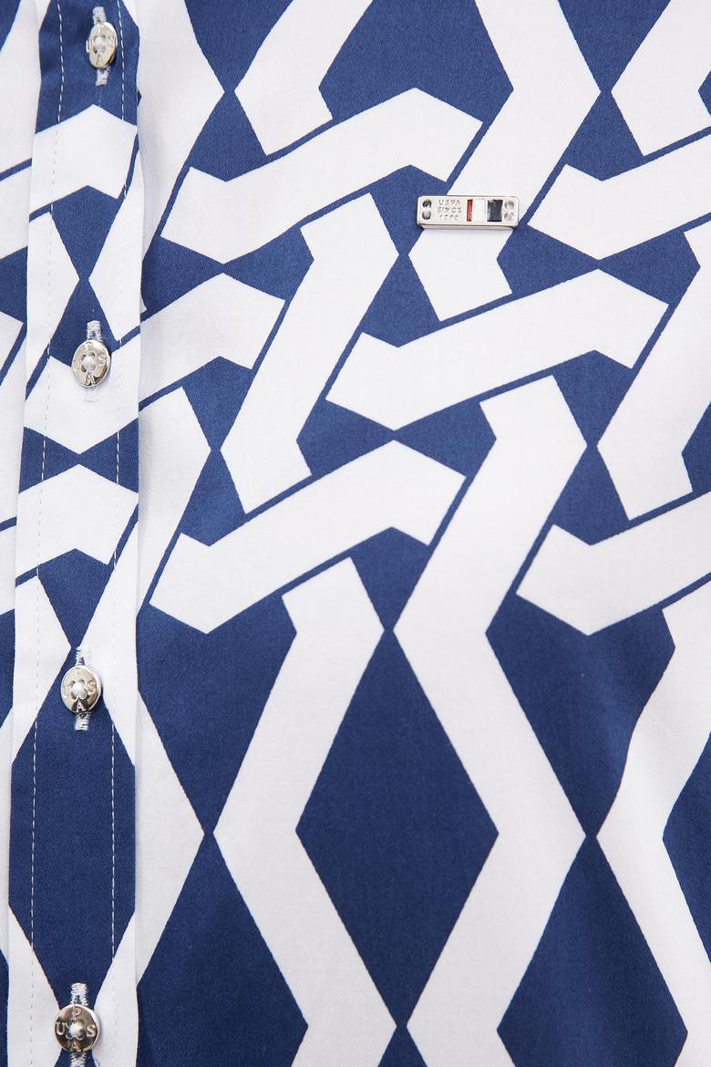 Kadın Lacivert Gömlek Uzunkol - 50218698015