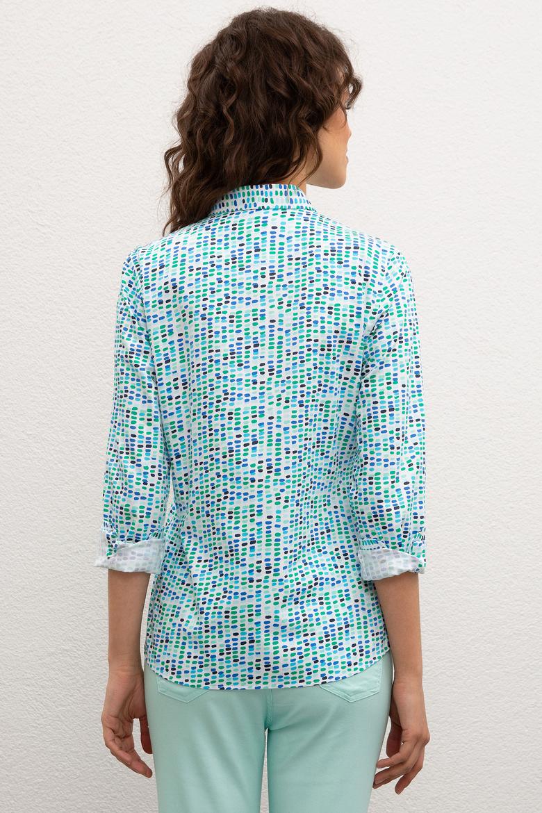 Kadın Yeşil Gömlek Uzunkol - 50218691007