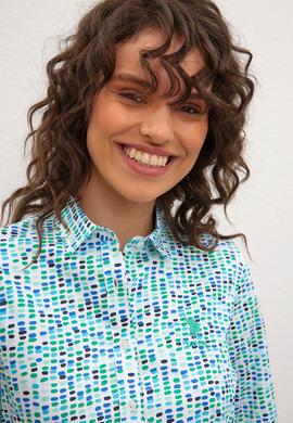 Kadın Yeşil Gömlek Uzunkol - 50218691007