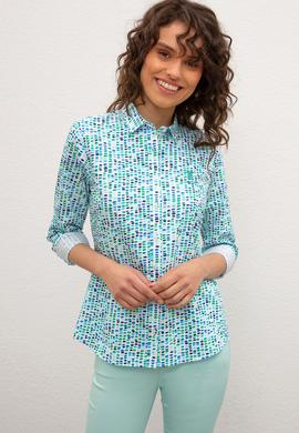 Kadın Yeşil Gömlek Uzunkol - 50218691007