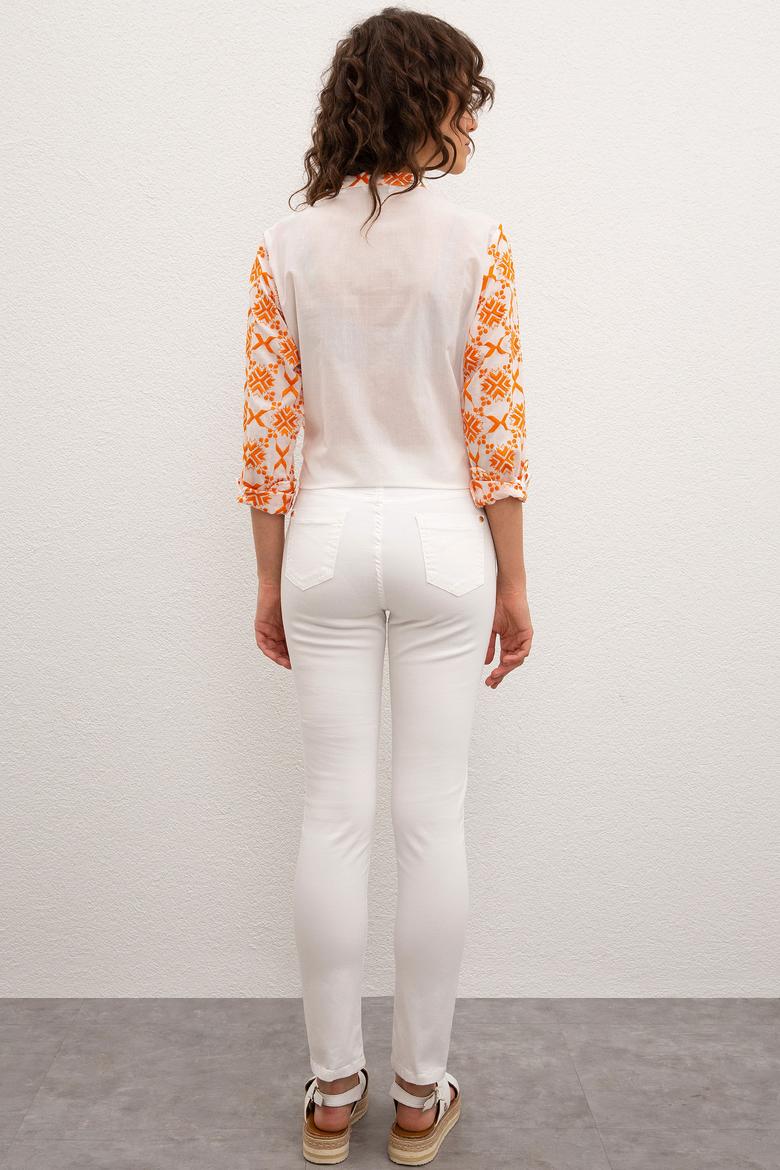 Kadın Beyaz Pantolon - 50218418013