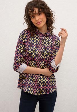 Kadın Lacivert Gömlek Uzunkol - 50218692007