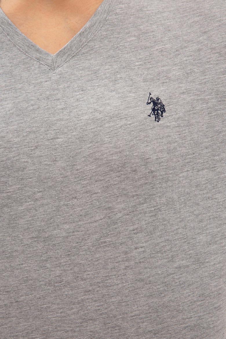 Erkek Gri Melanj Basic Tişört - 50222610034