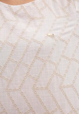 Kadın Beyaz Gömlek Kısakol - 50218708031