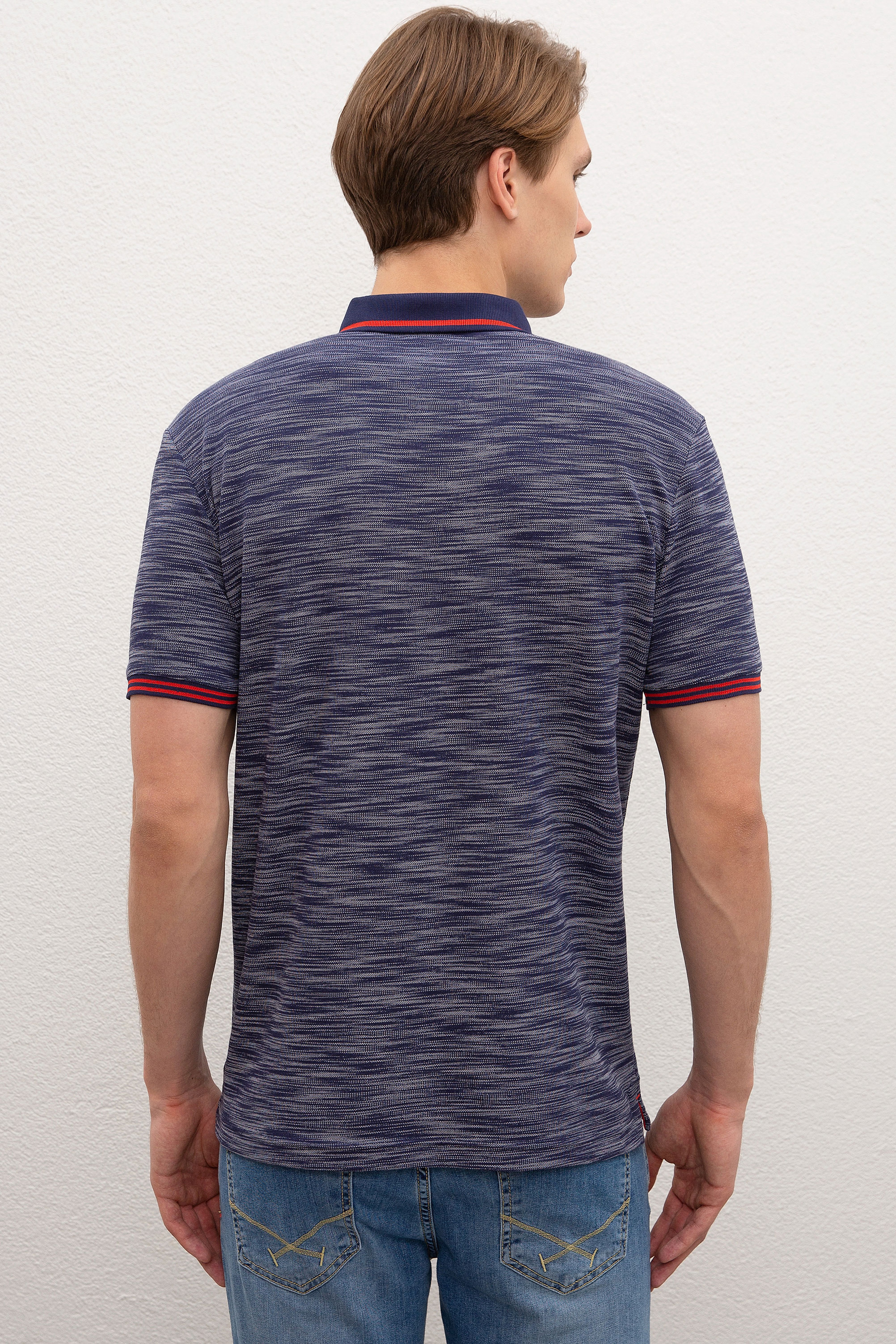Erkek Lacivert Polo Yaka T-Shirt