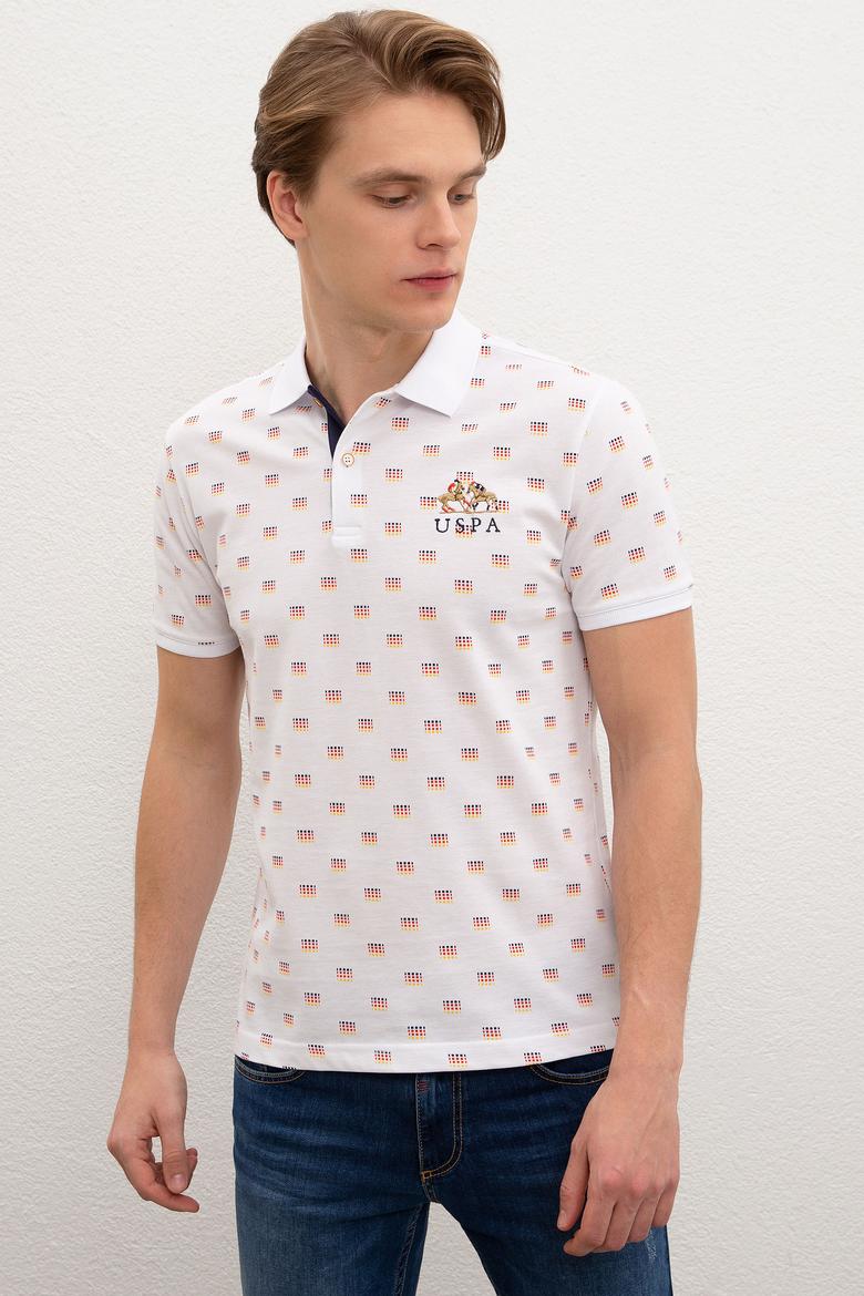 Erkek Beyaz Polo Yaka T-Shirt