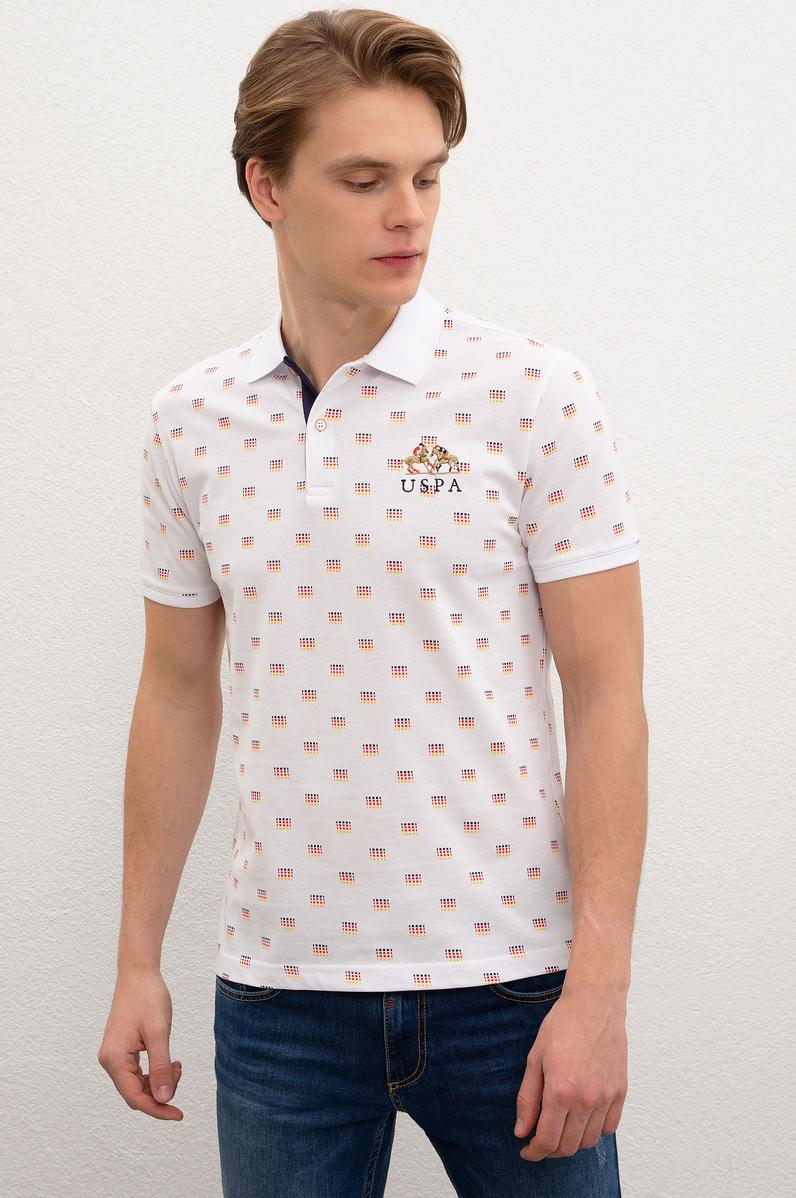 Erkek Beyaz Polo Yaka T-Shirt