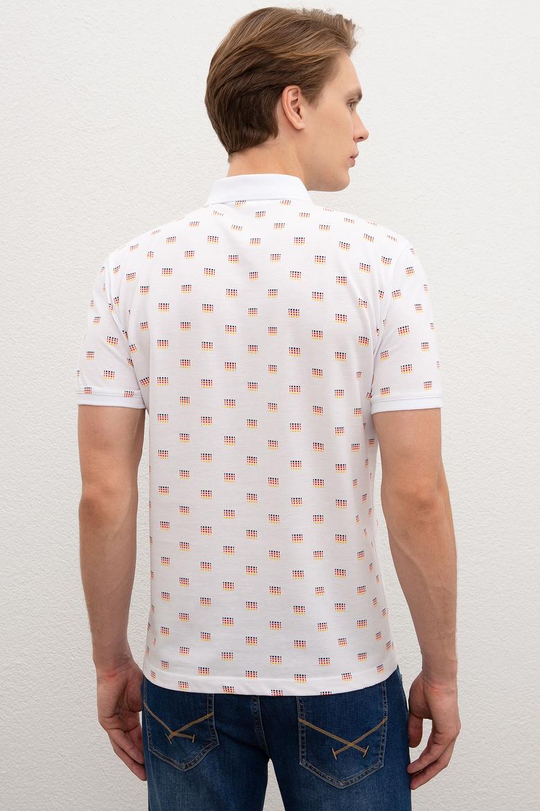 Erkek Beyaz Polo Yaka T-Shirt - 50219234003