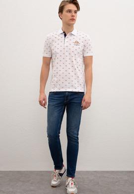 Erkek Beyaz Polo Yaka T-Shirt - 50219234003