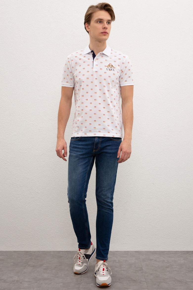 Erkek Beyaz Polo Yaka T-Shirt - 50219234003