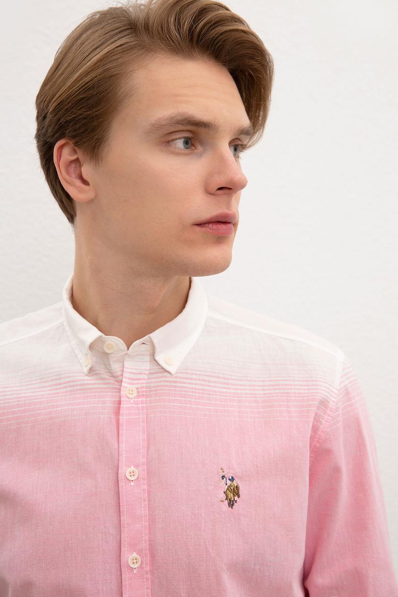 Erkek Pembe Gömlek Uzunkol - 50218684010