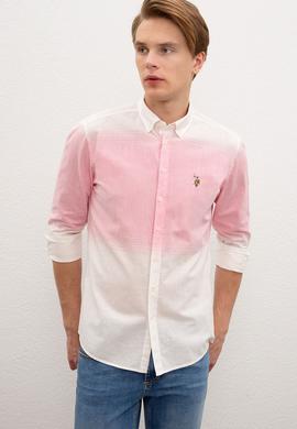 Erkek Pembe Gömlek Uzunkol - 50218684010