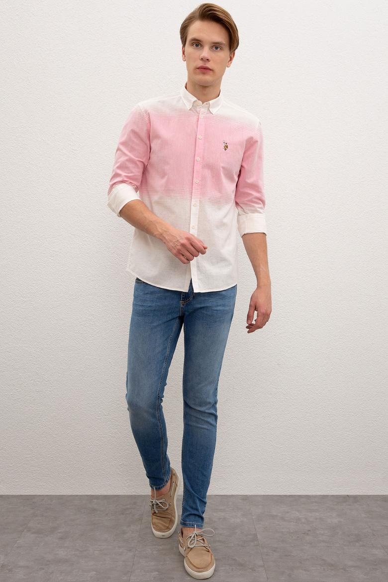 Erkek Pembe Gömlek Uzunkol - 50218684010