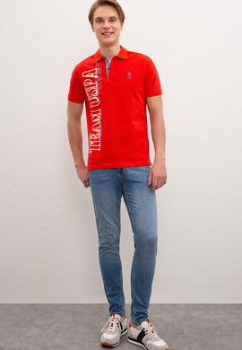 Erkek Açık Kırmızı Polo Yaka T-Shirt - 50219202055