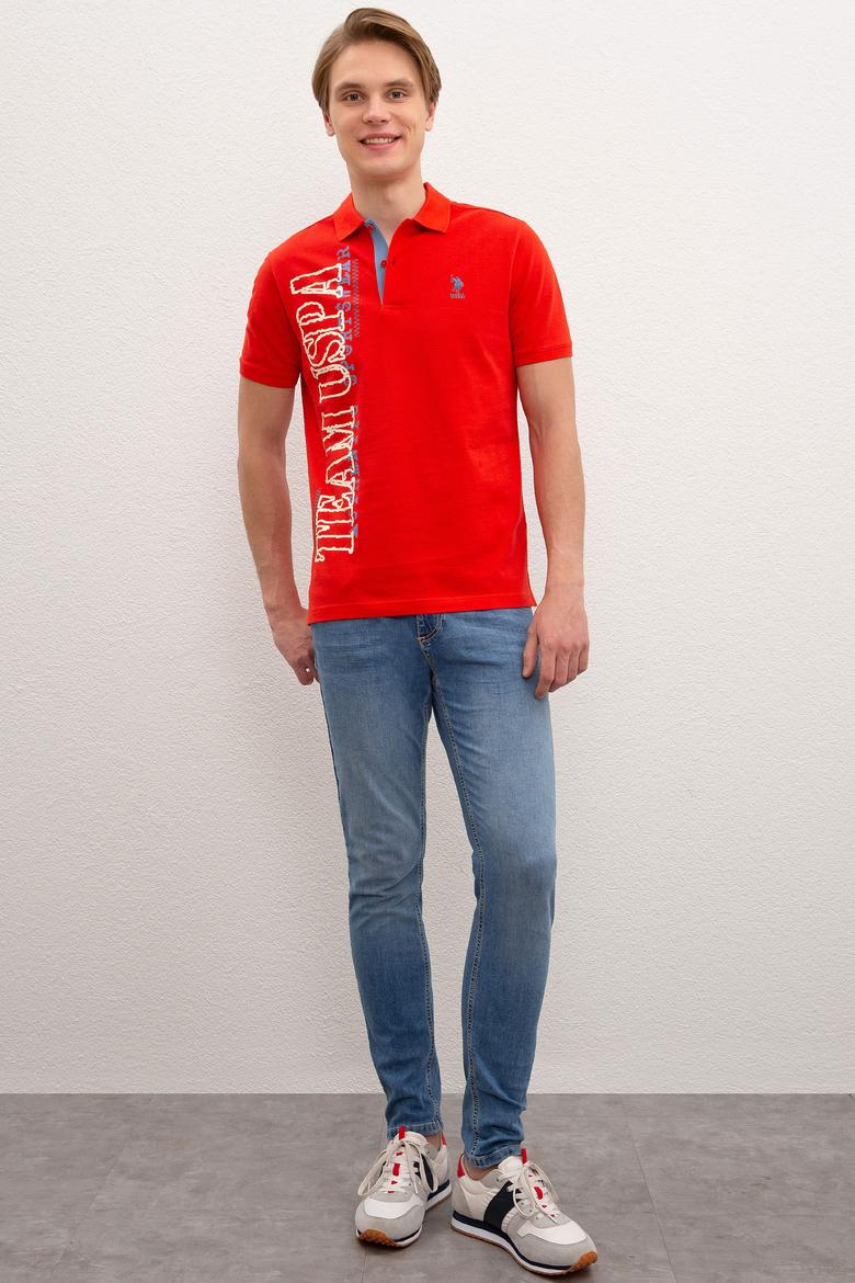 Erkek Açık Kırmızı Polo Yaka T-Shirt - 50219202055