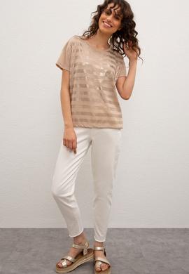 Kadın Çok Renkli Tişört - 50218040014