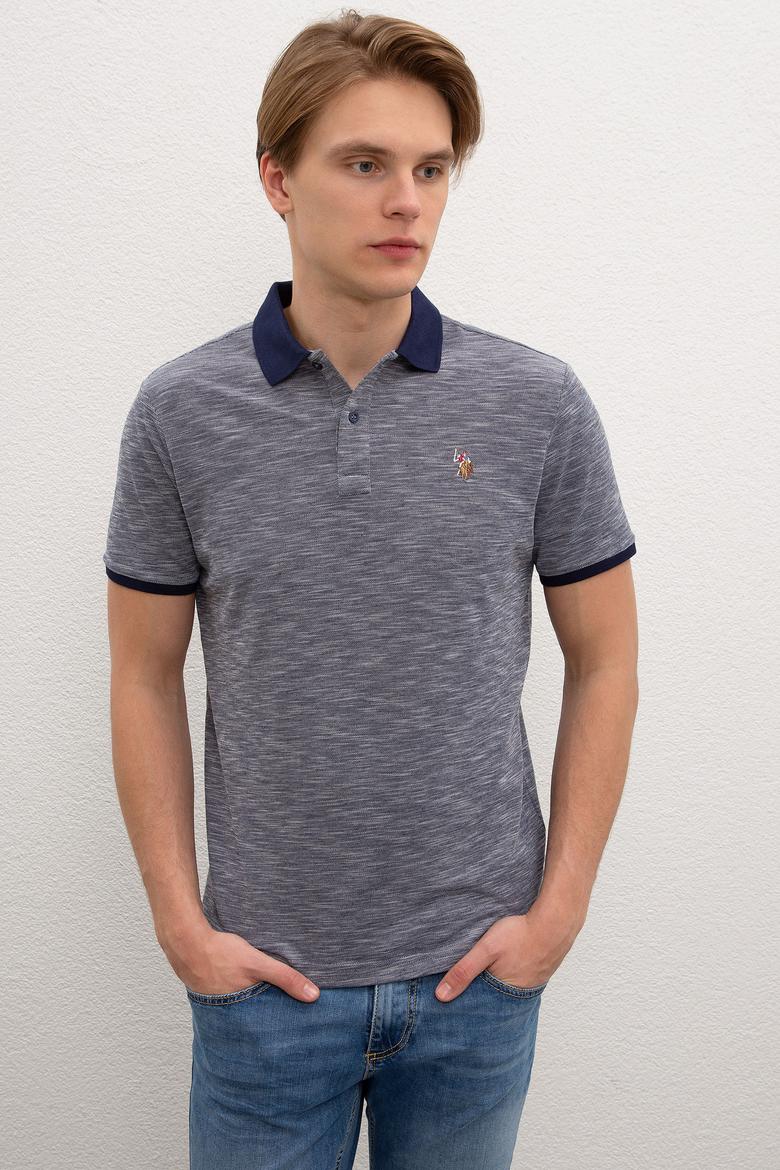 Erkek Lacivert Polo Yaka Tişört