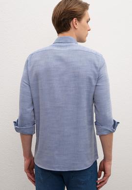 Erkek Lacivert Gömlek Uzunkol - 50218438001