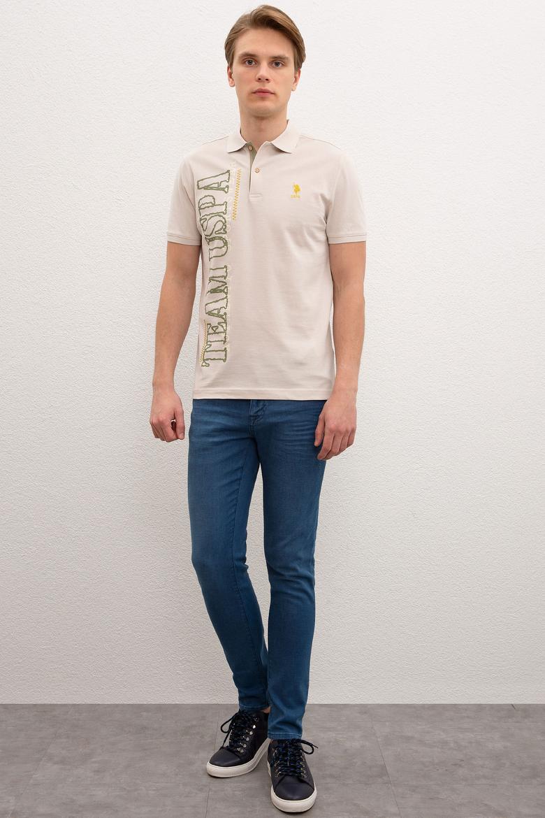 Erkek Taş Polo Yaka T-Shirt - 50219202045