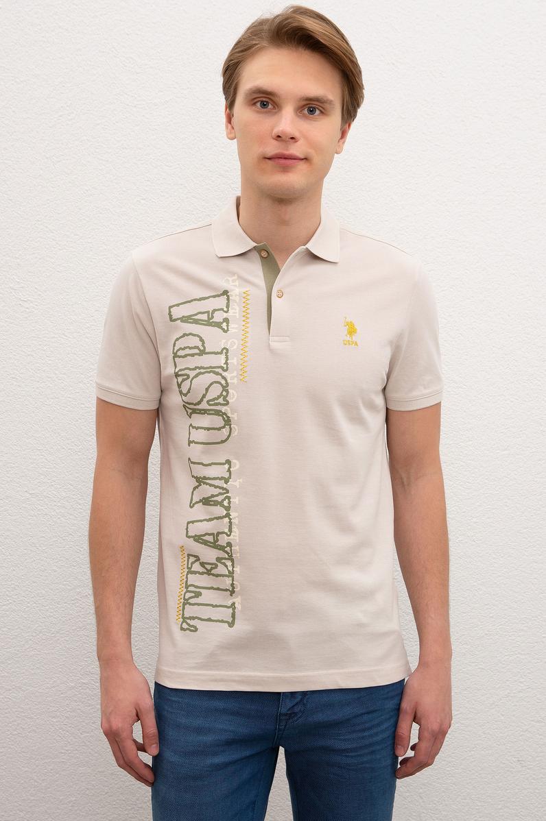 Erkek Taş Polo Yaka T-Shirt