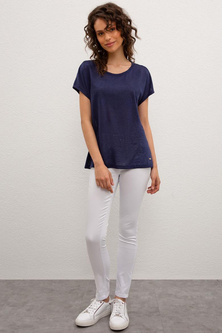 Kadın Lacivert Tişört - 50219292013