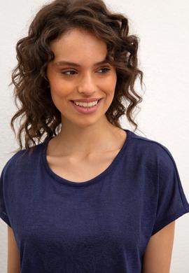 Kadın Lacivert Tişört - 50219292013