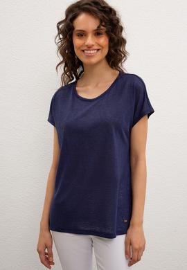 Kadın Lacivert Tişört - 50219292013