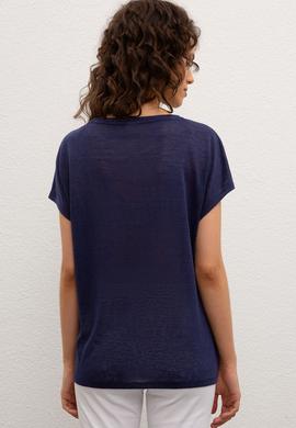 Kadın Lacivert Tişört - 50219292013