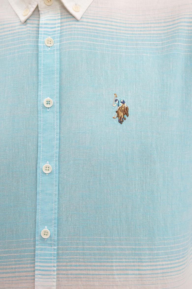 Erkek Mavi Gömlek Uzunkol - 50218684002