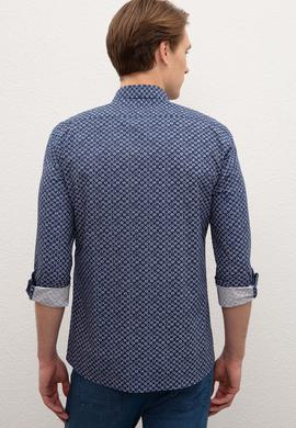 Erkek Lacivert Gömlek Uzunkol - 50219552009