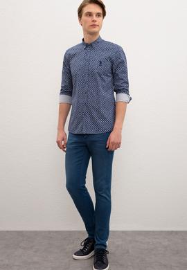 Erkek Lacivert Gömlek Uzunkol - 50219552009