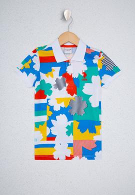 Erkek Çocuk Beyaz Polo Yaka Tişört - 50220312002