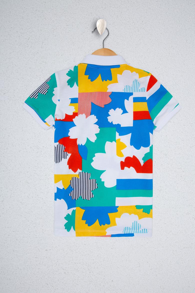 Erkek Çocuk Beyaz Polo Yaka Tişört - 50220312002