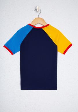 Çocuk Lacivert Bisiklet Yaka Tişört - 50220316013