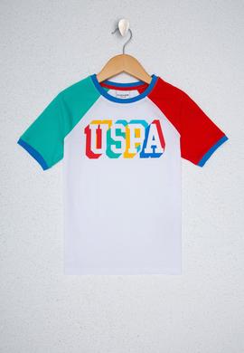 Çocuk Beyaz Bisiklet Yaka Tişört - 50220316001