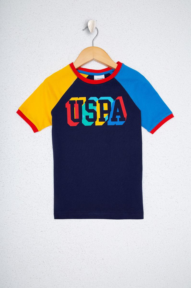 Çocuk Lacivert Bisiklet Yaka Tişört