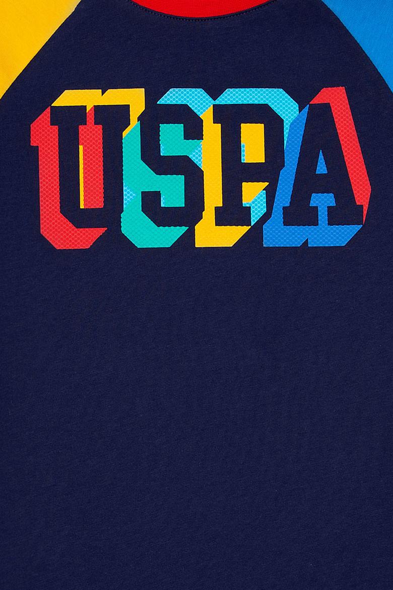 Çocuk Lacivert Bisiklet Yaka Tişört - 50220316013