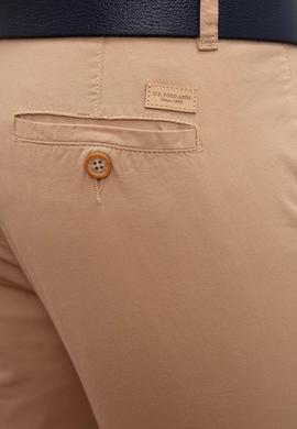 Erkek Beyaz Dokuma Bermuda Capri - 50222662027