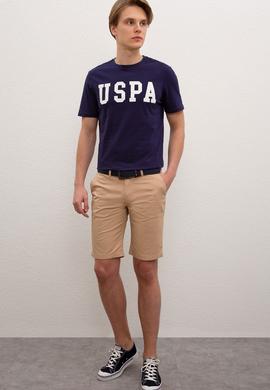 Erkek Beyaz Dokuma Bermuda Capri - 50222662027