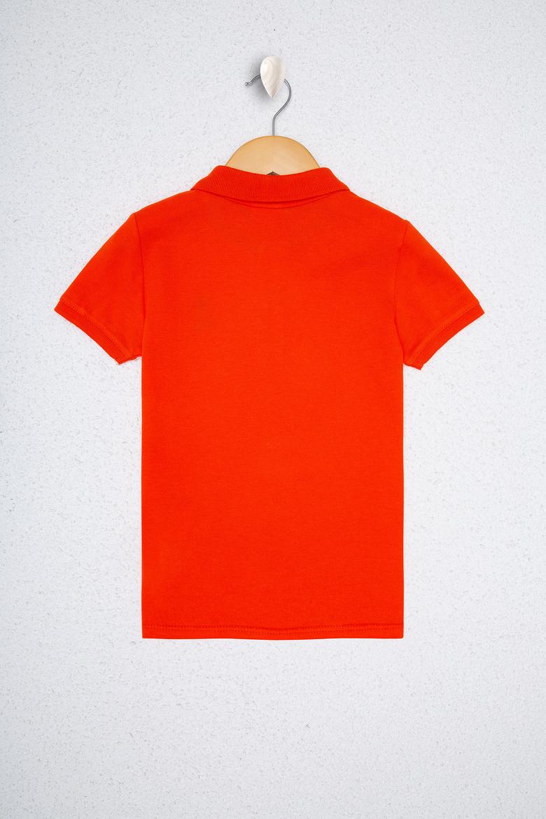Erkek Çocuk Kırmızı Polo Yaka Tişört - 50222608047
