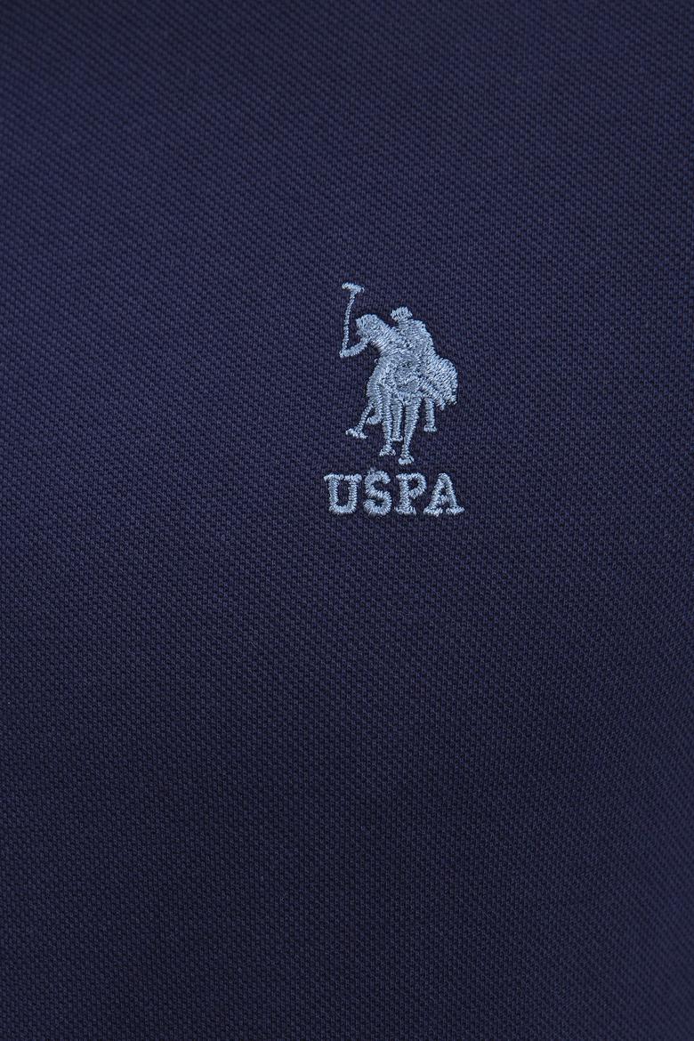 Erkek Lacivert Hakim Yaka T-Shirt - 50219112031