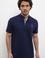 Erkek Lacivert Hakim Yaka T-Shirt