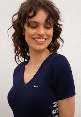 Kadın Lacivert Triko Elbise - 50217611013