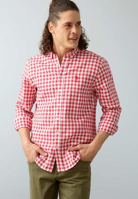 Erkek Kırmızı Gömlek Uzunkol - 50209128003